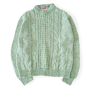 Vintage Triton, Green Chunky Knit Sweater